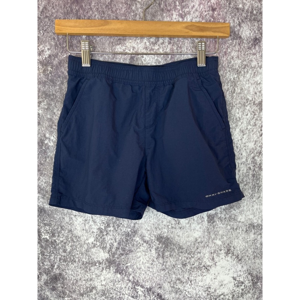 Columbia Shorts Girls Medium‎ 10-12 PFG OmniShade Blue Run Train Sporty soccer